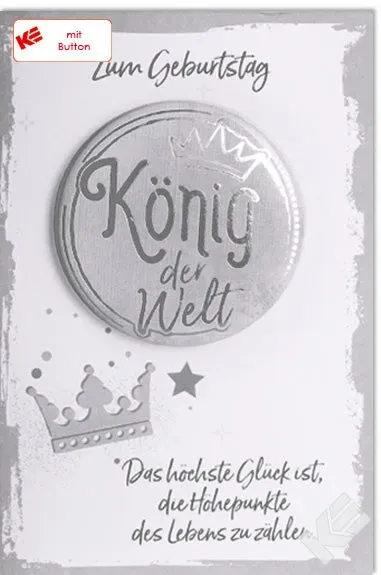Kurt Eulzer 51-1186 wenskaart kroon button
