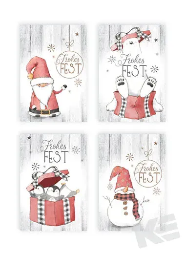 Kurt Eulzer 23-4602 cadeaulabels kerst 5 stuks