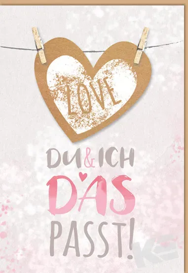 Kurt Eulzer 41-1318 wenskaart Love met hart