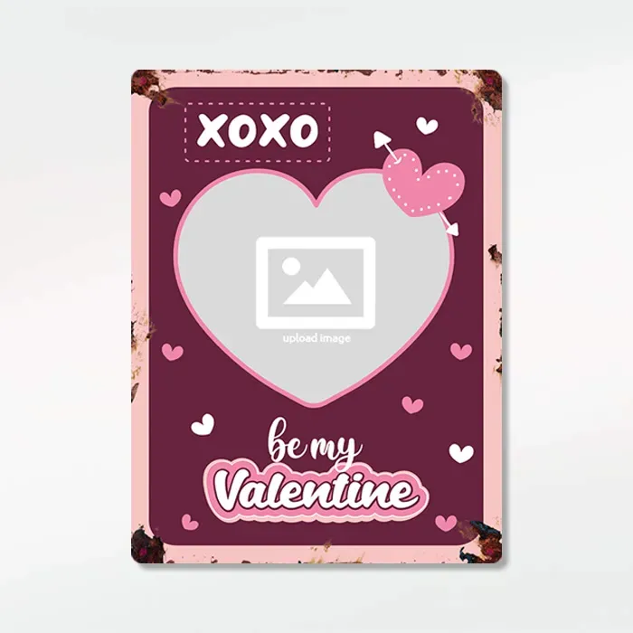 Gozi Valentijn metalen bord 30x40cm met foto