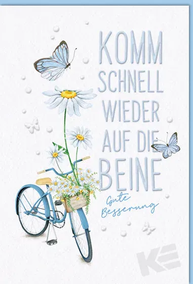 Kurt Eulzer 42-1018 beterschapskaart fiets vlinder