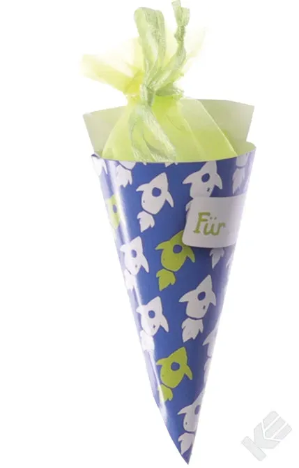 Kurt Eulzer 01-0627 schoolkegel raket blauw 12 cm