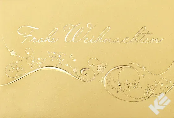 Kurt Eulzer 22-5731 kerstkaarten goud ster 25 stuks