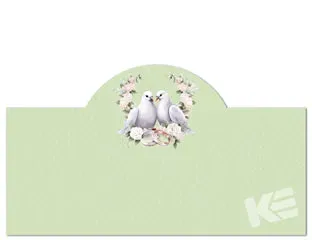 Kurt Eulzer 91-4806 tafelkaart duif 6 stuks