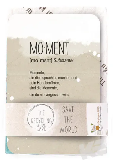 Kurt Eulzer Recycling Cards 87-0008 kaarten A5 Moment