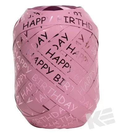Kurt Eulzer 02-0603 krullint roze Happy Birthday 6x20 m