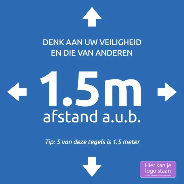Gozi Stoeptegel 1,5 meter afstandstegel antislip buiten