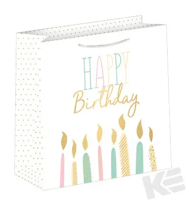 Kurt Eulzer 06-0535 cadeautas groot verjaardagskaarsen goud