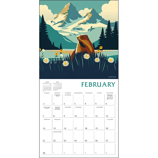 Sellers Publishing Mountain Life 2027 wandkalender natuur
