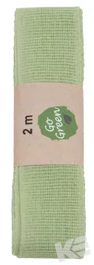 Kurt Eulzer 02-0600 katoenen lint lichtgroen 25mm 2m