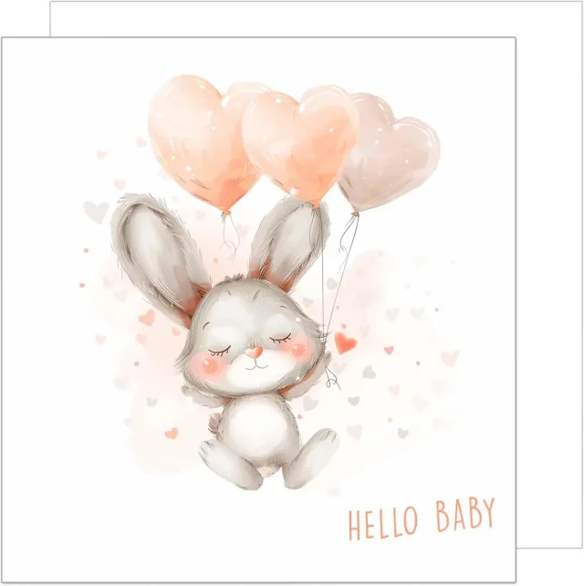 Edition Seidel Premium geboortekaart EQ103 vierkant Hello Baby