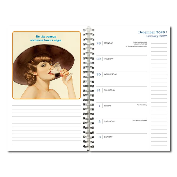 Sellers Publishing The B Word 2027 weekplanner vrouw humor