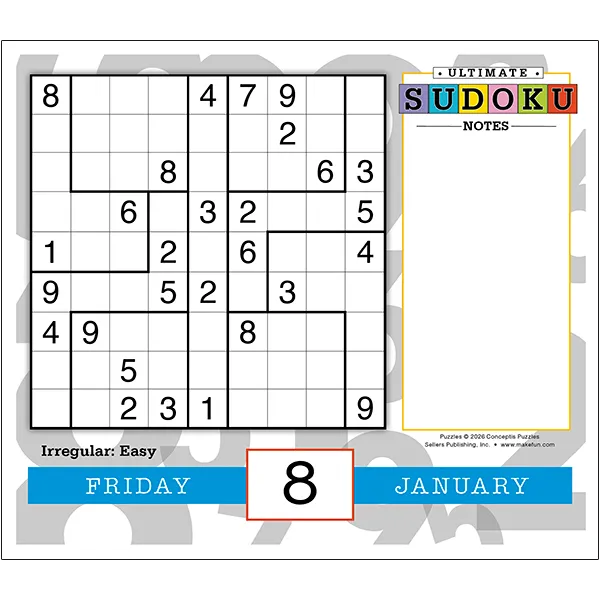 Sellers Publishing Ultimate Sudoku 2027 dagkalender puzzel